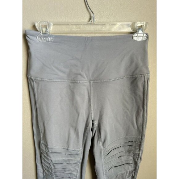 Victoria’s Secret Sport Knockout Grey Tight Leggings Mesh Cutout Size Small - Picture 4 of 8